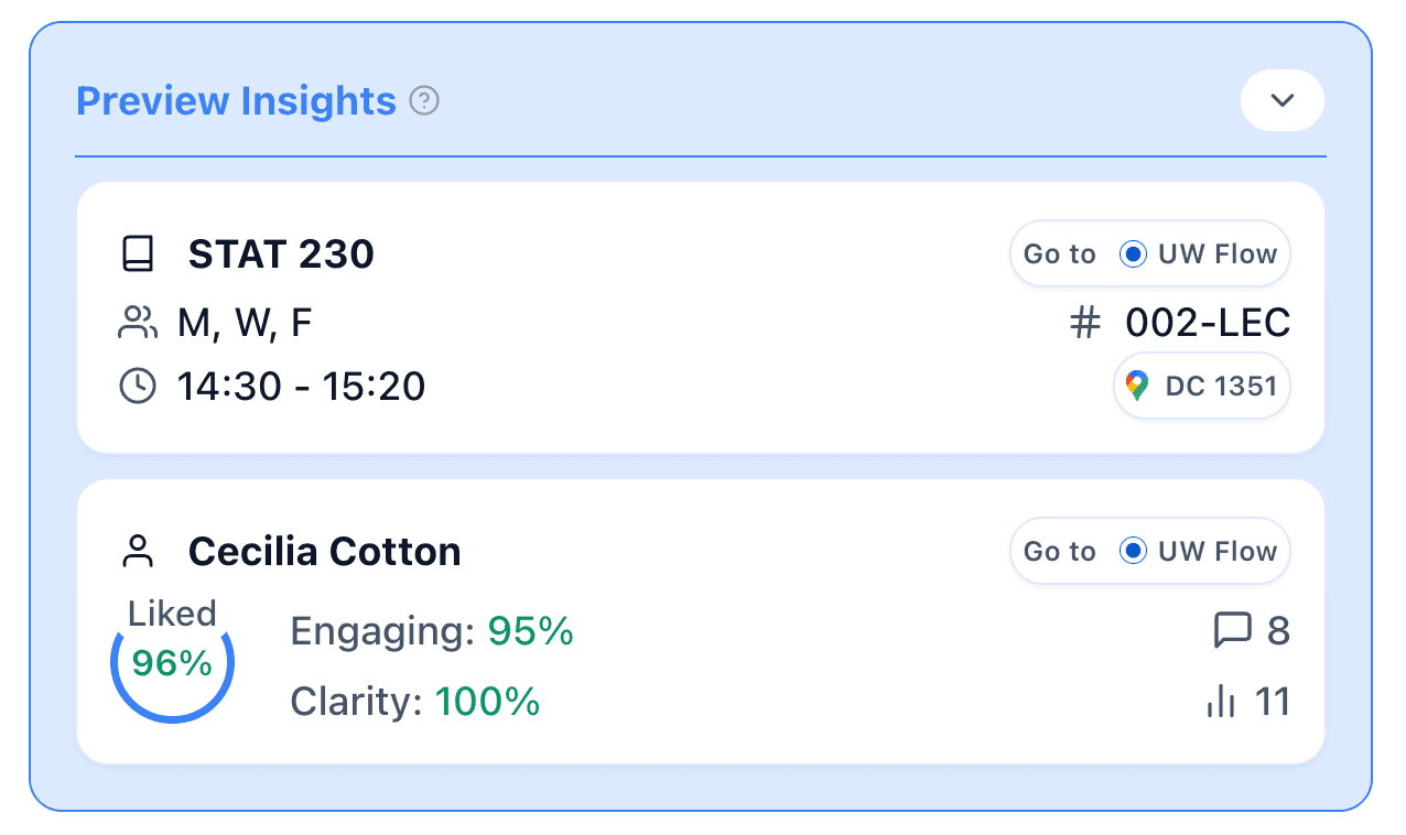 Step 5: Get Instant Professor Ratings